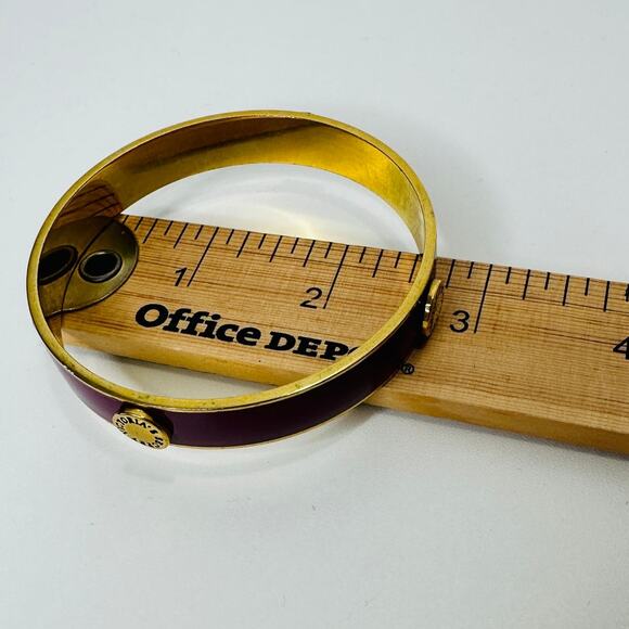 Victoria's Secret Purple & Gold Bangle Monogram Bracelet - Picture 11 of 15